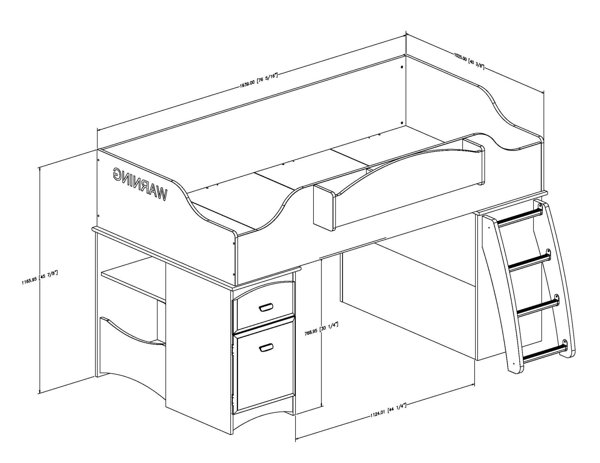 Imagine loft twin bed deals with storage